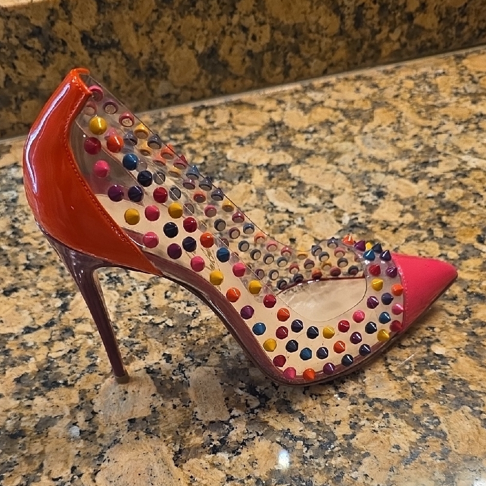 Christian Louboutin Multicolor Spiked Heels EU.SIZE 37.5 - Picture 14 of 17